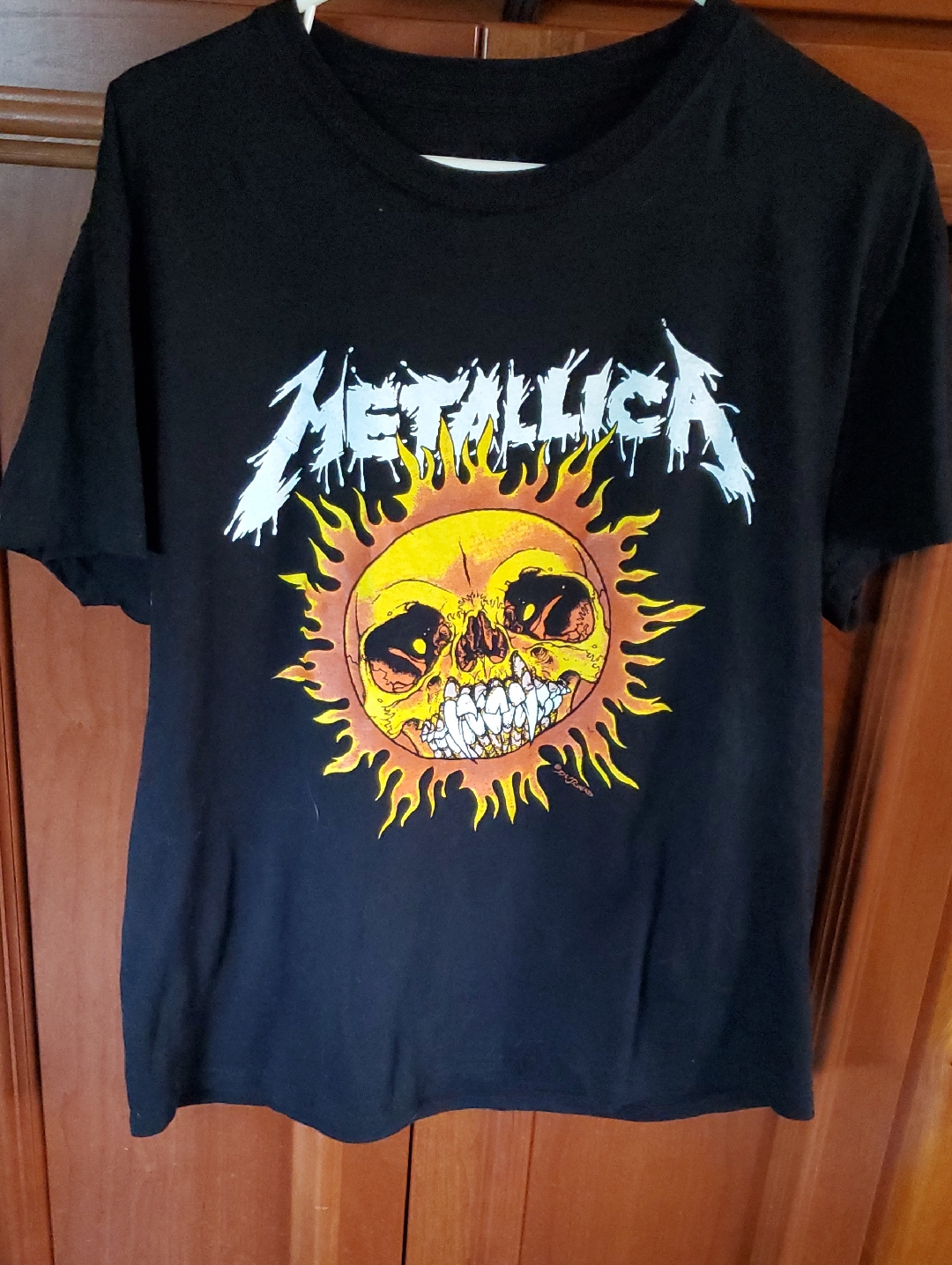 Metallica Pushead Flaming Sun T-Shirt